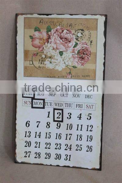 beautiful flower calendar design wood home decor