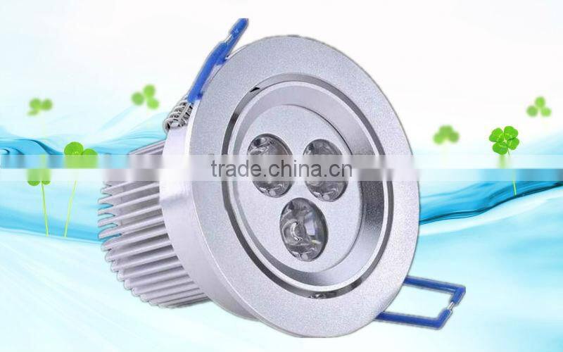 hole sale led ceiling lamp for aluminum alloy hole size 45mm 3w