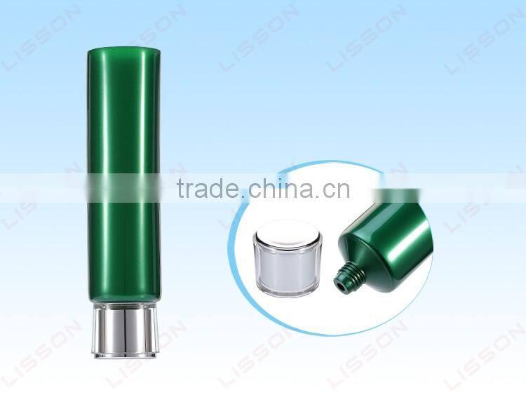 Face Lotion Cream PE Tube with Transparent Acrylic Cap