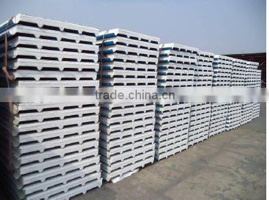 color steel glass wool sandwich panel for warehouse project