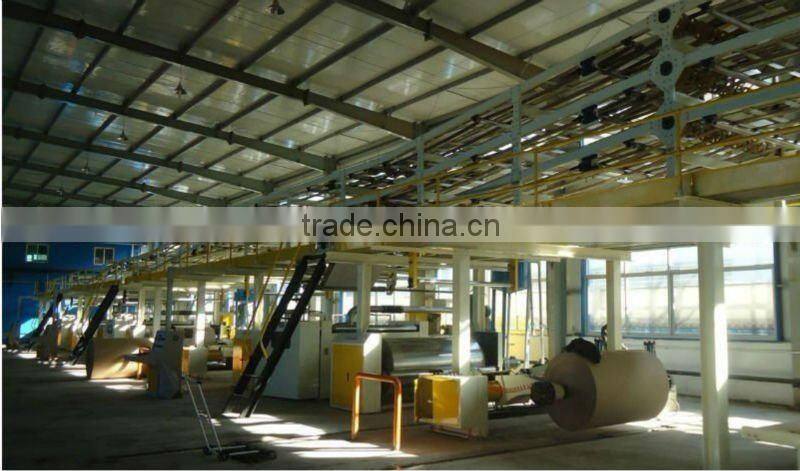 Corrugated cardboard production line/cardboard making machine