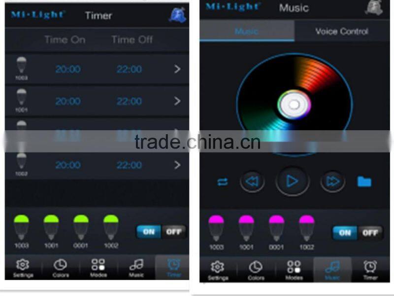 Cool Warm color changing smart music bluetooth speaker bulb