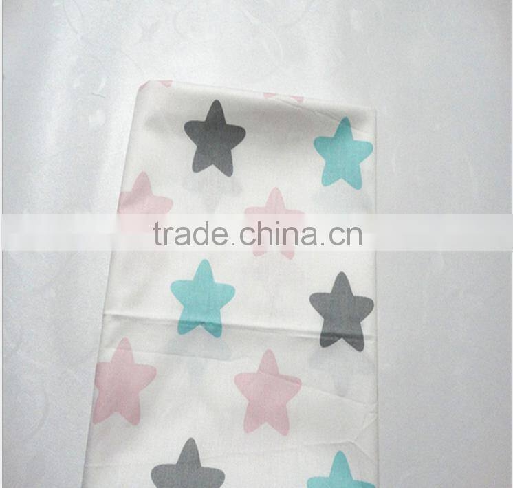 100% cotton star Design multicolour printed & dyed fabric of hometextile