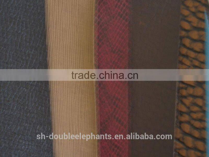 pu embossed leather wallet