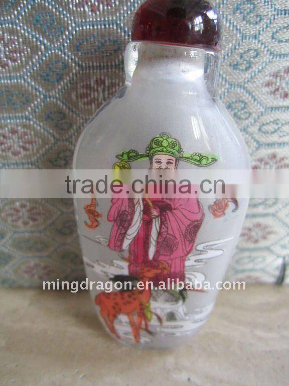 Chinese Traditional snuff box c/w Picture