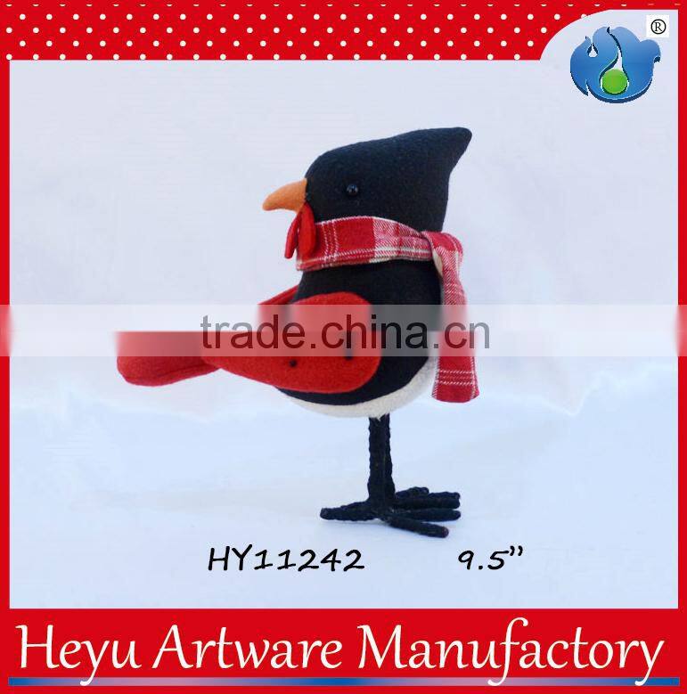 2015 Red and Black Animated Plush Christmas Ornament Crafts