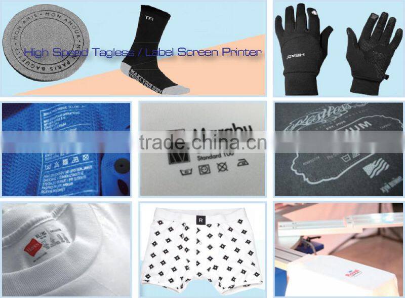 YZHH High Speed Tagless / Label Screen Printer-2