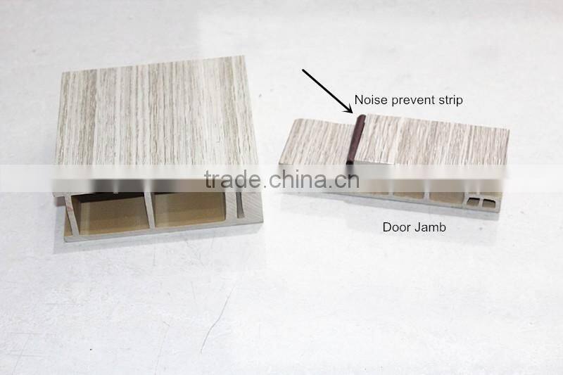 Fire Retardant Modern WPC room door bathroom door entry door wood plastic composite