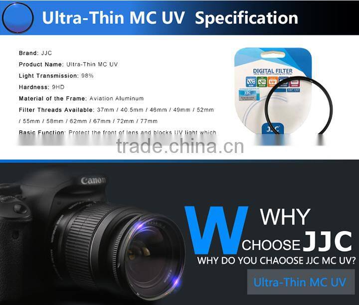 JJC Ultra-thin UV Filter For Camera 40.5mm UV Filter F-MCUV405 For NIKON