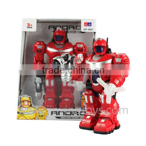 Multifunctional battery operated robot with light&sound