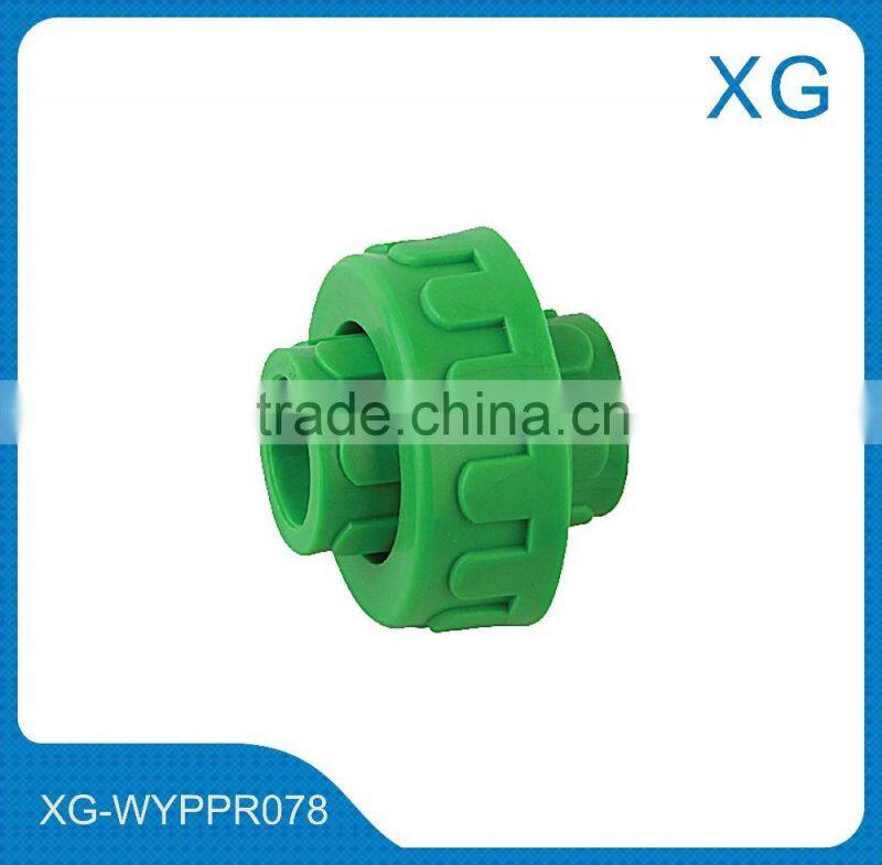 plastic pipe union/ppr pipe union/plastic water tube union socket/welding pipe fittings
