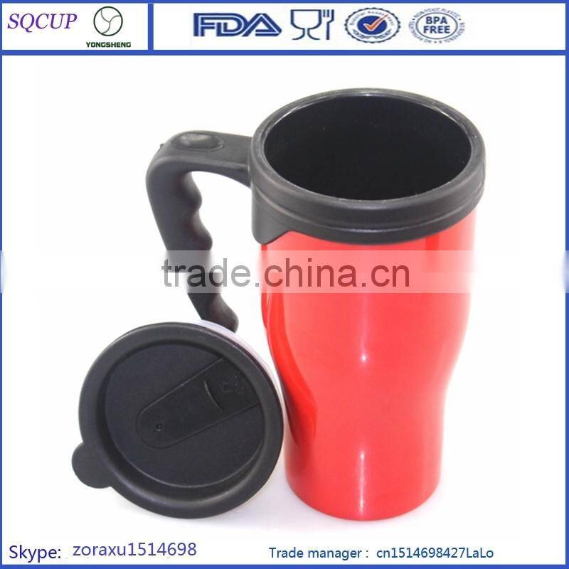 Wholesale PP Material 16oz Coffee Mug for coffee hot insulated travel drinking cup with Handle