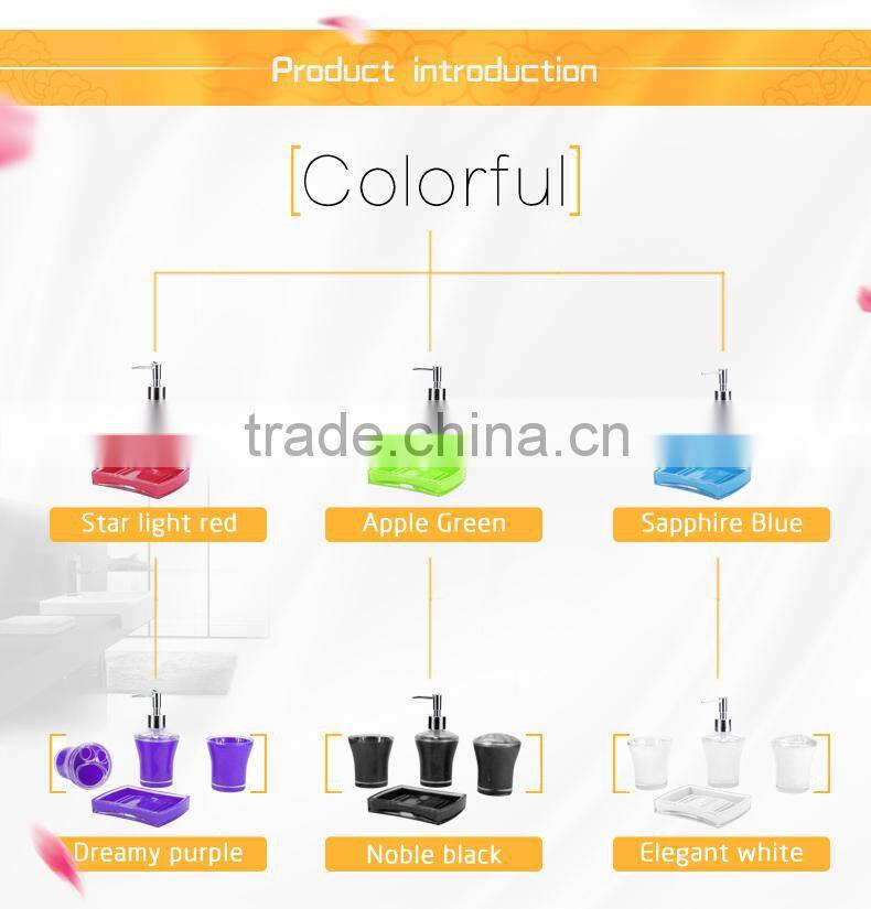 4pcs plastic bathroom sets in competitive price and high quality