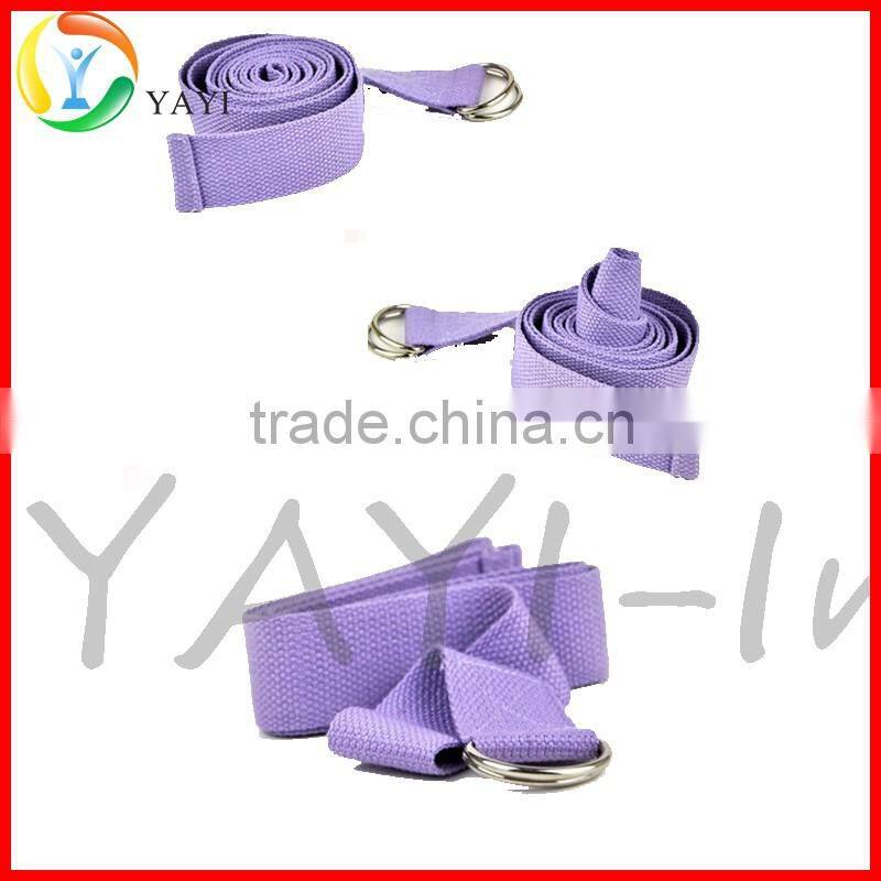 Durable Pilates Stretch D-Ring Buckle Cotton Yoga Straps