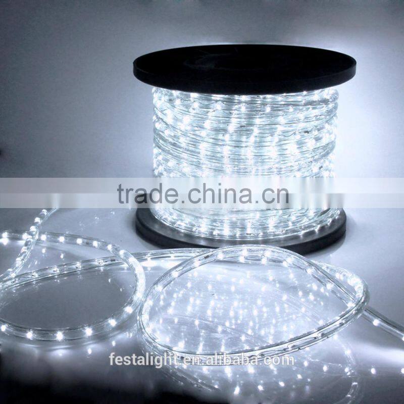 festalight 100% copper wire outdoor christmas decorations holiday 50 meter per roll round led light rope 2 wire china