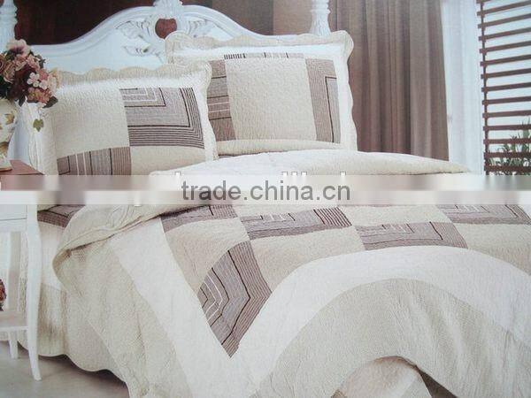 Brand new style pretty flowers bedding set patchwork quilt cotton quilt