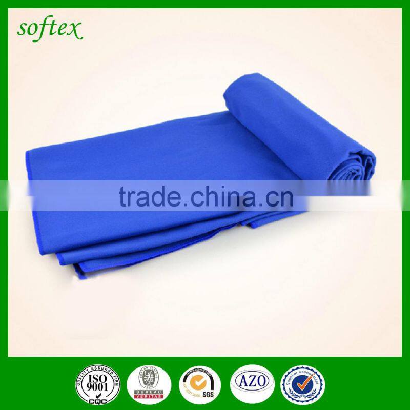 Wholesale suede Fast Drying Compact Absorbent Sport Bath Outdoor Gym travel towel micro fiber