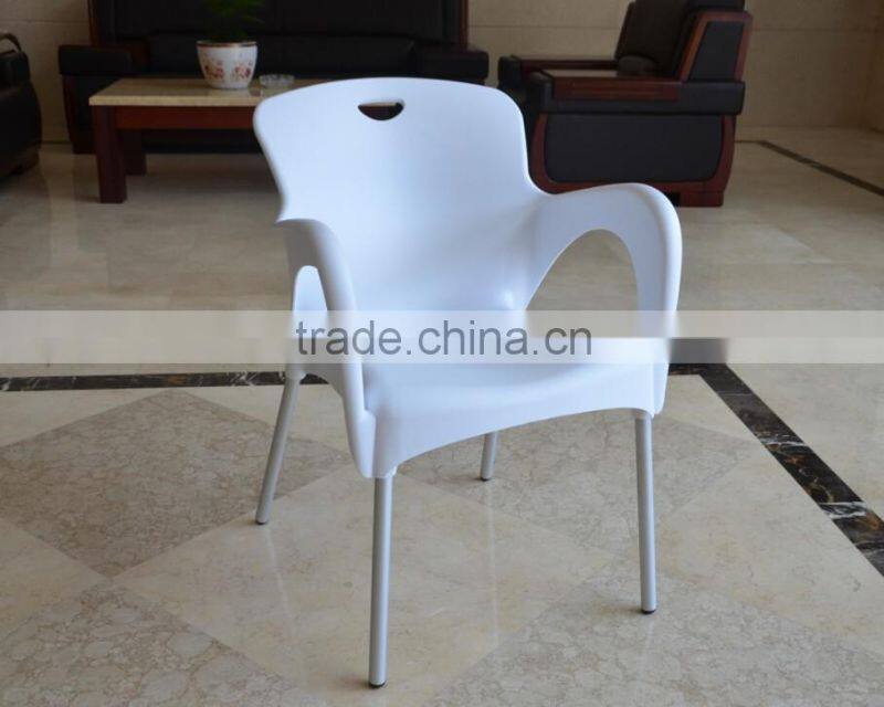 PP Back&Seat and Al legs Blow Mold Folding Chair