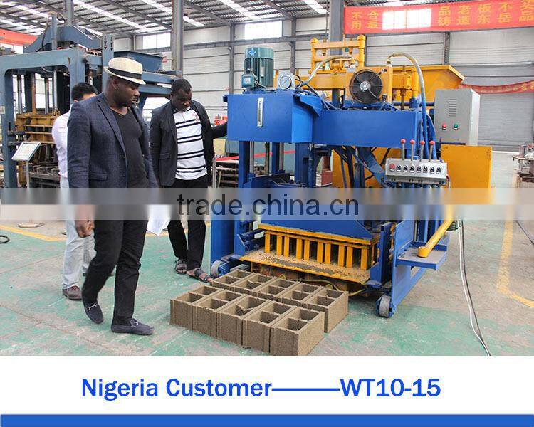 WANTE BRAND WT10-15 full automatic egg laying brick block making machine delivering to Mexico