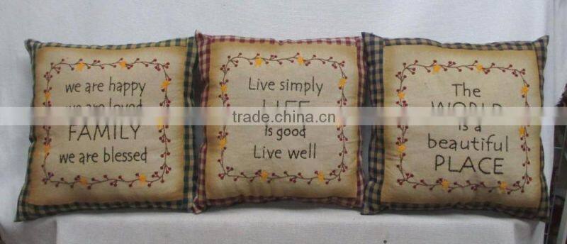 DecorHouzz Home Lumbar Embroidered Pillow Cover Pillow Cases Throw Pillow Decorative Pillow Wedding Birthday Anniversary Gift