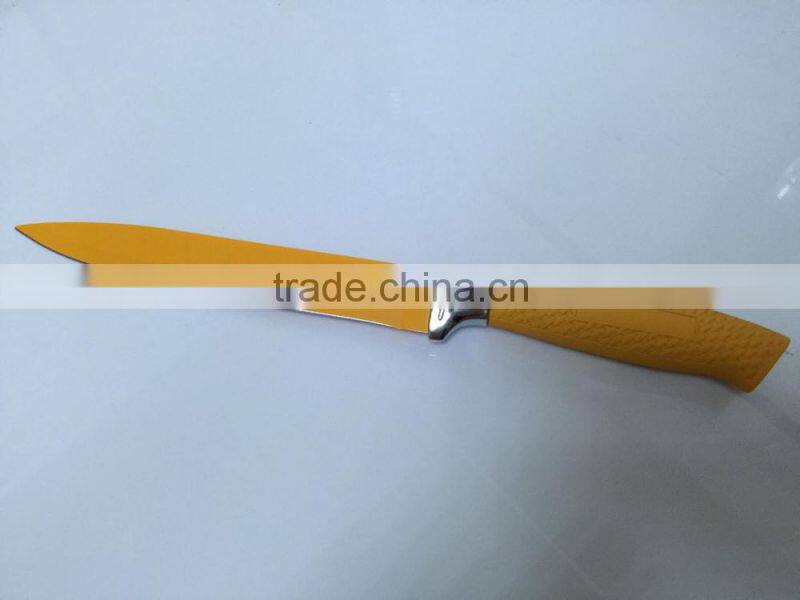 Non-stick coating Slicer knife with solf handle