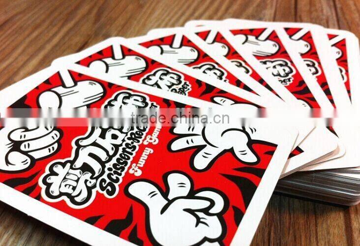 Waterproof custom casino paper printed poker plastic playing card,Glossy Lamination bird playing cards ---DH20744