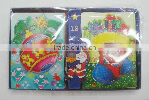 Father xmas music cards /music Paper card/christmas gifts