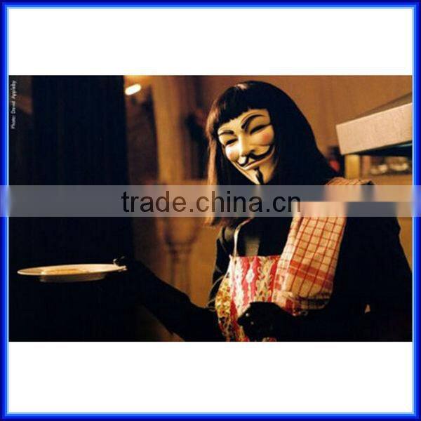 Hot anonymous resin V for vendetta mask for adult costume cosplay, odor eliminating masquerade masks halloween party masks