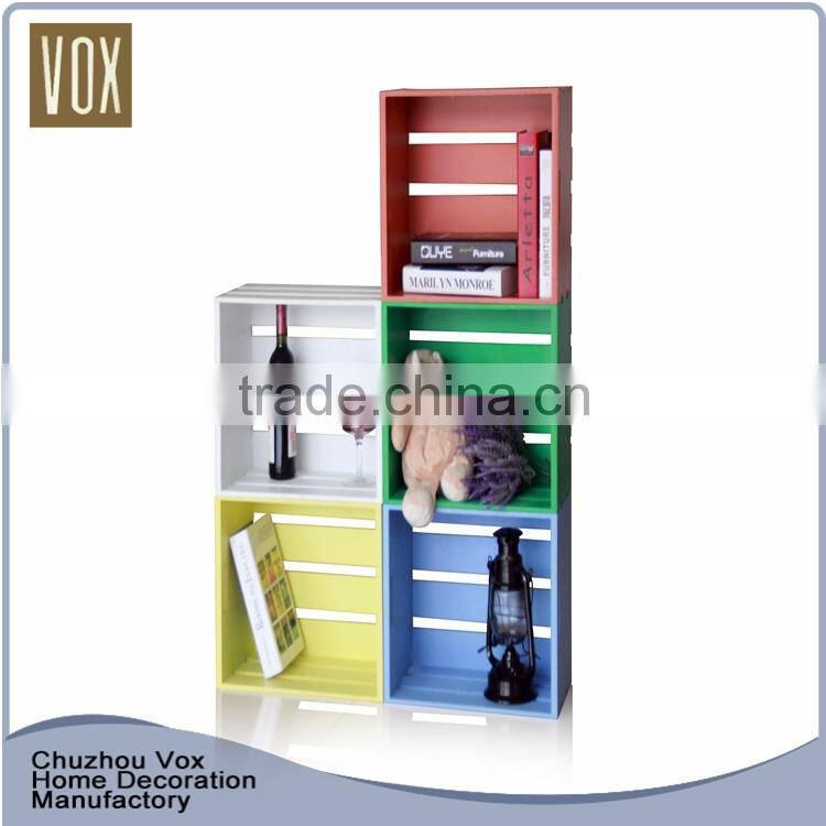 High Quality DIY Creative wooden bookshelf