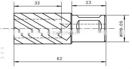 Cutting tools coated HSS annular drill set with iron box