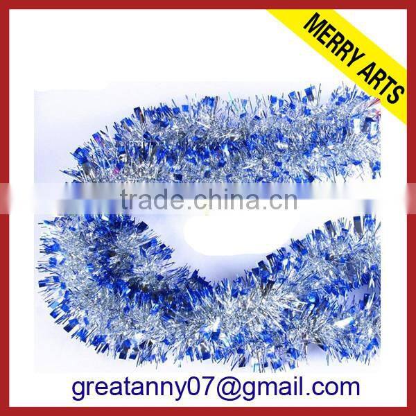 Christmas tree pattern decorated 2015 wholesale tinsel garland