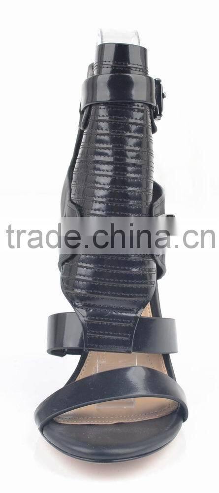 new style fashion leather wedge platform high heels sandals shoes 2014
