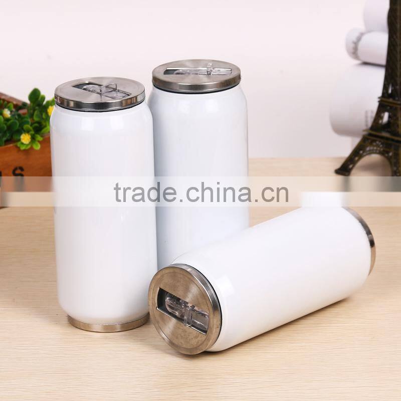 FDA passed stainless steel can shape vacuum water bottle