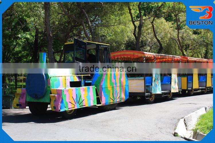 New Design Amusement Rides Tourist Park Road Trackless Train for sale