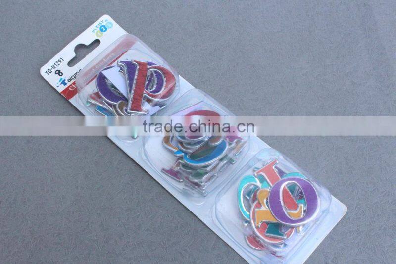 DIY 3D scrapbook adhesive layered chipboard sticker for kids