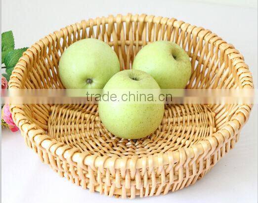 customized round & square willow fruit tray