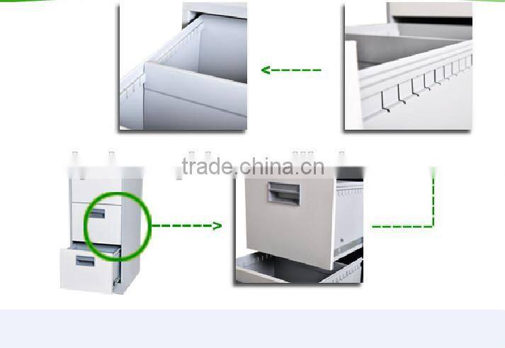 High quality 3 drawer office file cabinet and vault with lock