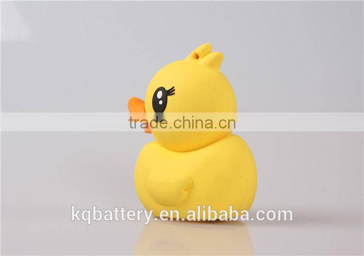 Cute Yellow Duck Design Portable Power Bank Charger