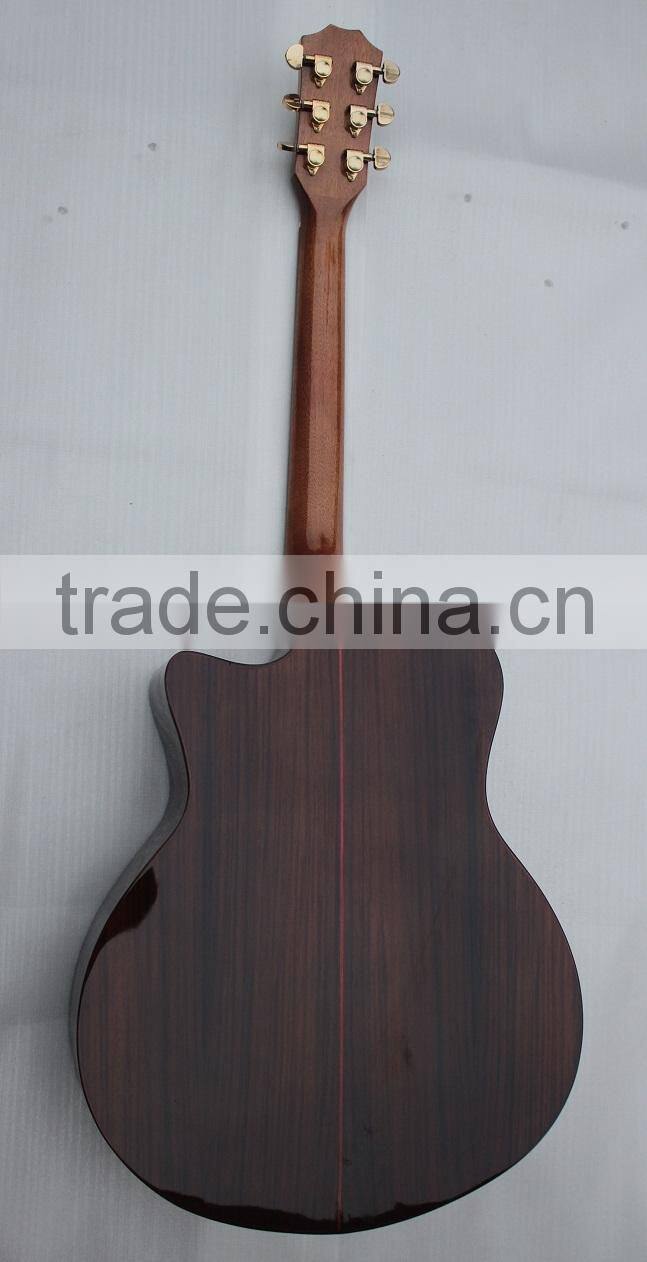 Weifang Rebon 39 size cutaway Taylo real abalone inlay acoustic guitar