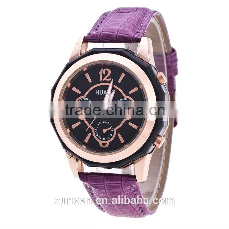 2016 High Quality Fashion Watch Women Dress Quartz-Watch Casual Wristwatch Women Relogio Feminino relojes mujer Leather Clock