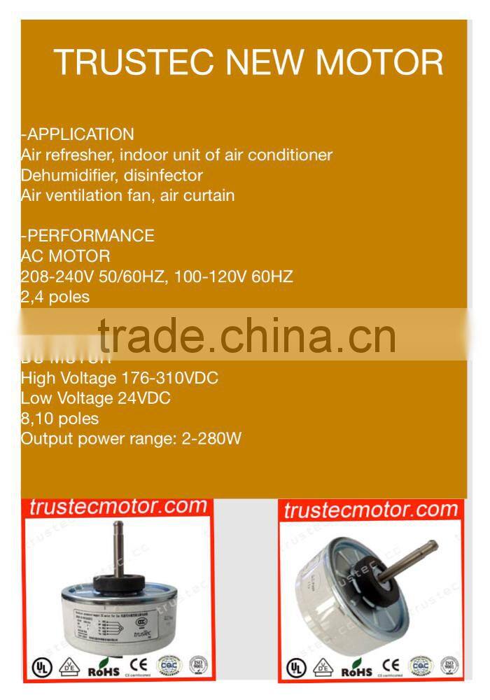 Split indoor air conditioner pg speed resin indoor motor