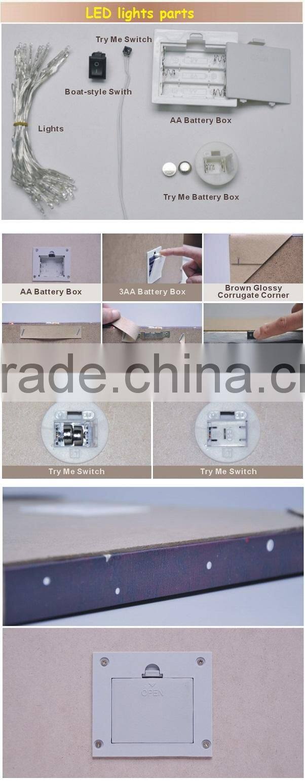 led canvas wall art for christmas