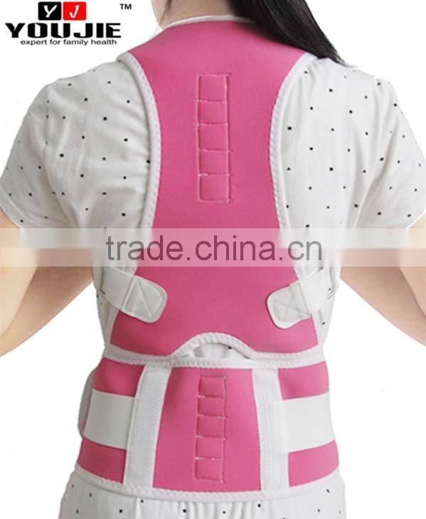 Good gift CE FDA adjustable magnetic posture correction belt for lumbar back