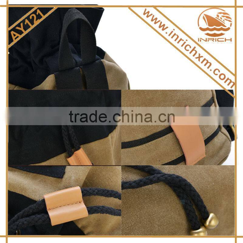 Korean Canvas Drawstring Bag For Travelling,Hanging Out