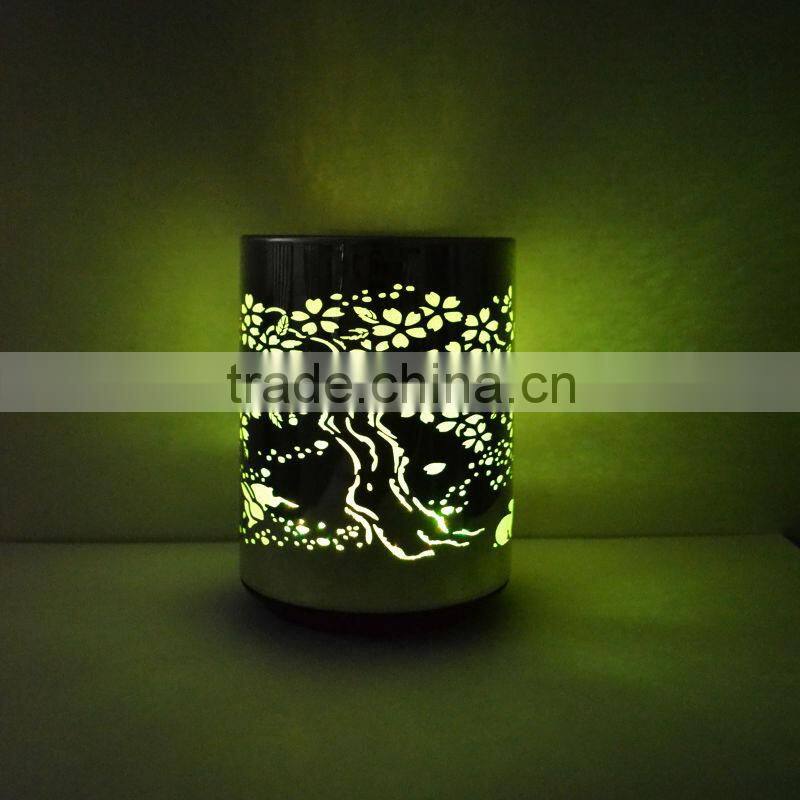 2014 New novelty LED color changing push light, butterfly design table lamp