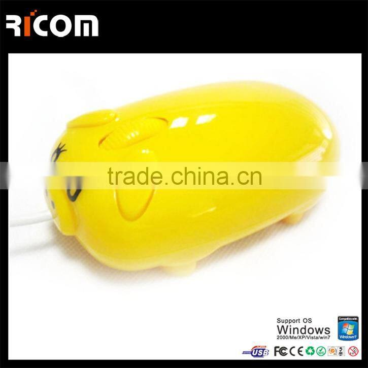 Cute Pig Shaped computer gift mouse,Wired optical computer mouse for women for laptop and desktop --MO7064---Shenzhen Ricom