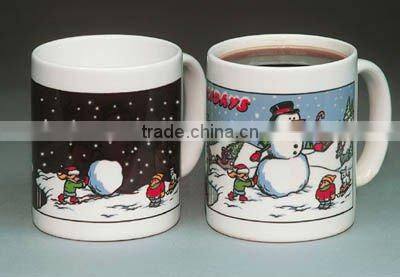 11oz Change Color Mug ,black colour changing mug