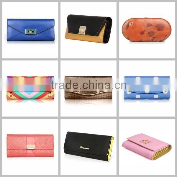 Guangzhou OEM/ODM leather wallet supplier luxury fancy geniune leather credit card wallet with custom logo