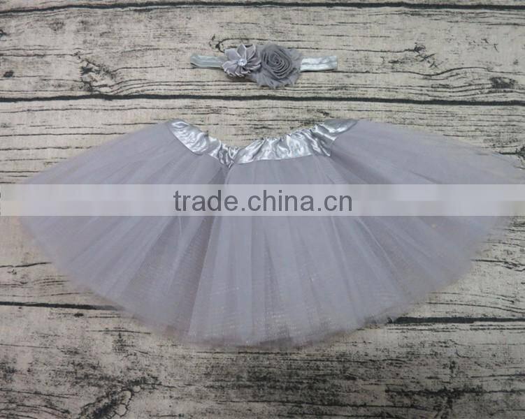 grey tutu for baby cheap puffy pettiskirt tutu