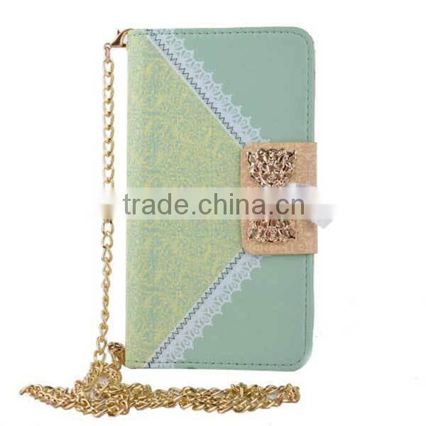 pu leather case for samsung galaxy s6 edge,lady cute wallet bag for phone